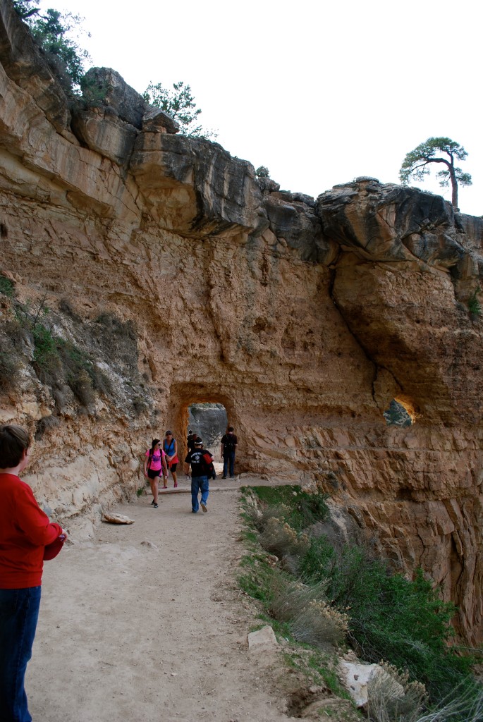 See Micheal on the left? That is where he stayed for the hike.