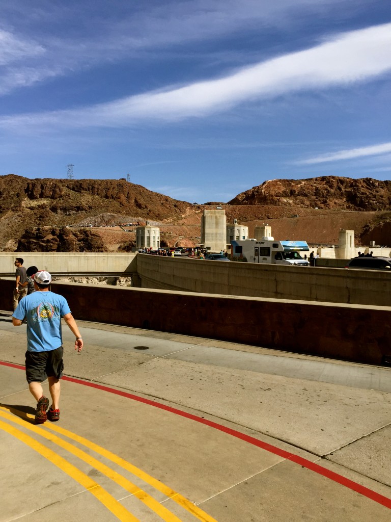 On the top of the dam